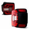 Renegade Tail Lights With Sequential Turn Signal / Sequential Brake Lamp - Black / Red CTRNG0650-BR-SQ